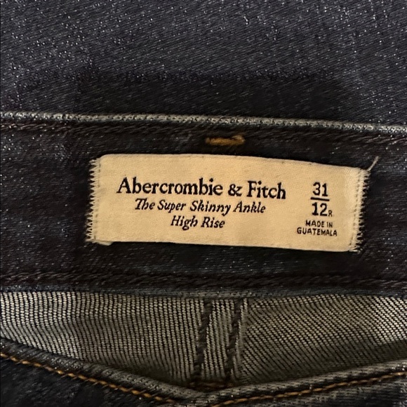 Abercrombie & Fitch Super Skinny Ankle High Rise size 12/31 - Picture 5 of 6